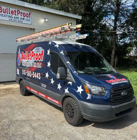 Mobile HVAC services from Bullet Proof Heating and Air in Kennett Square, PA
